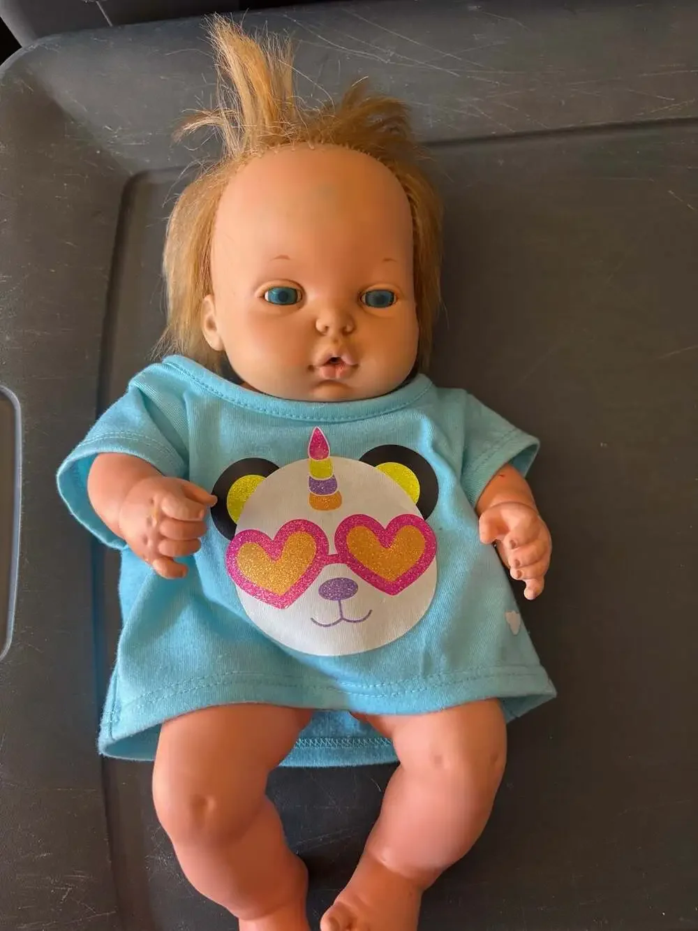 Vintage 1972 Mattel Baby Doll with Blue Eyes and Blonde Hair